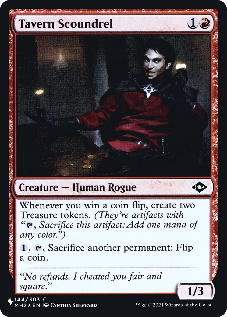 Tavern Scoundrel (LIST-MH2-144) [Mystery Booster] The List Foil MTG Single Wizards of the Coast