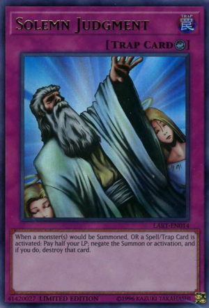 Solemn Judgment [LART-EN014] Ultra Rare Yugioh Single Yu-Gi-Oh!   