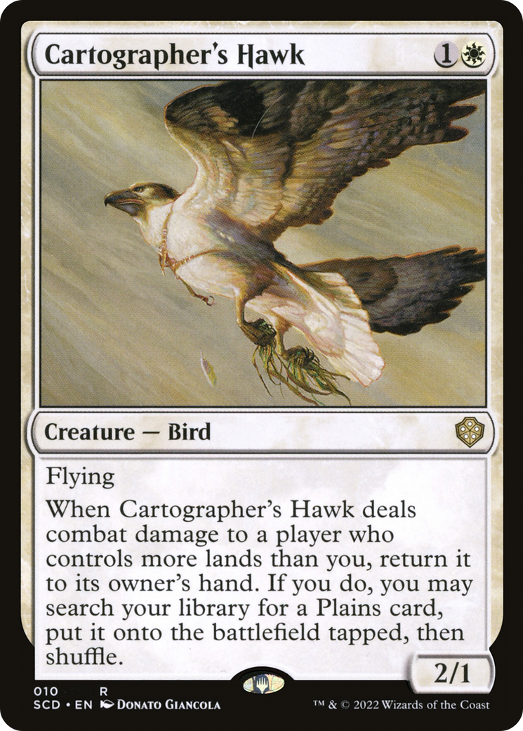 Cartographer's Hawk (SCD-010) [Starter Commander Decks] MTG Single Wizards of the Coast