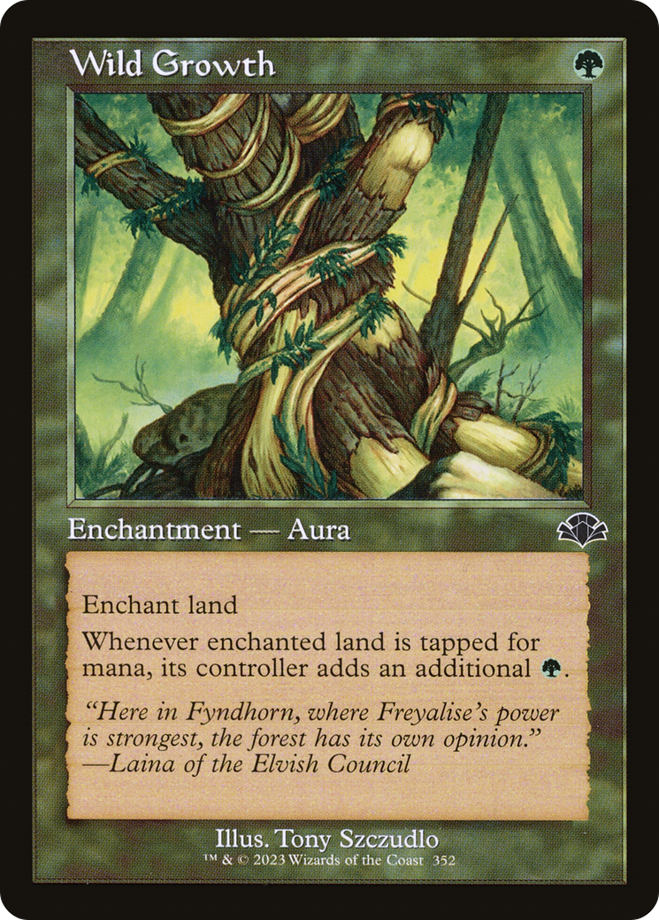 Wild Growth (DMR-352) [Dominaria Remastered] Foil MTG Single Wizards of the Coast