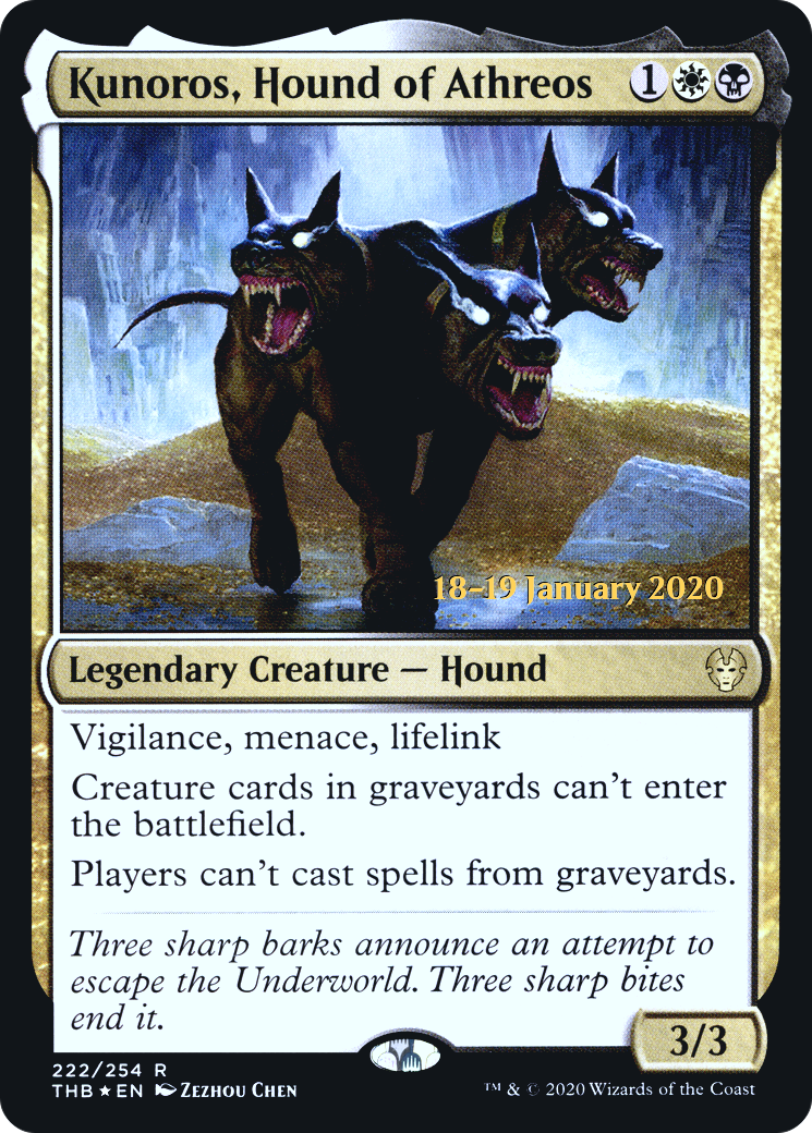 Kunoros, Hound of Athreos (PRE-222) [Theros Beyond Death Promos] Foil MTG Single Wizards of the Coast