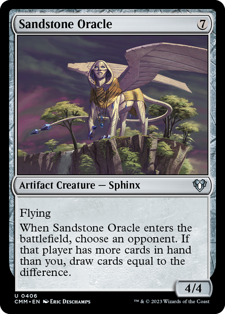 Sandstone Oracle (CMM-406) [Commander Masters] MTG Single Wizards of the Coast