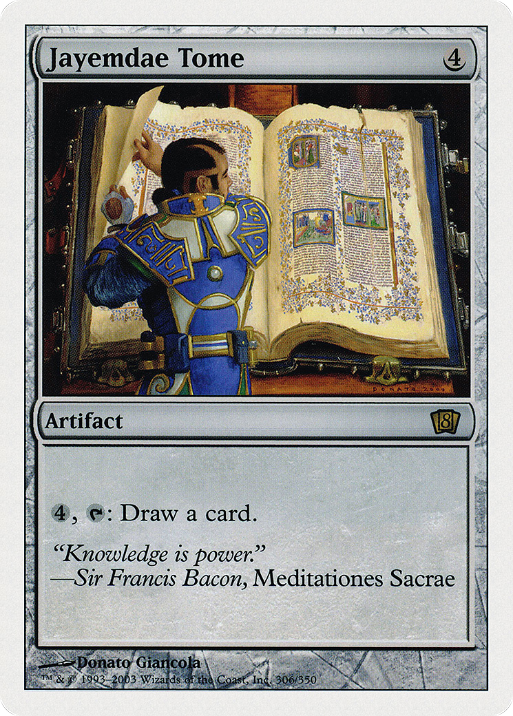 Jayemdae Tome (8ED-306) [8th Edition] Foil MTG Single Wizards of the Coast