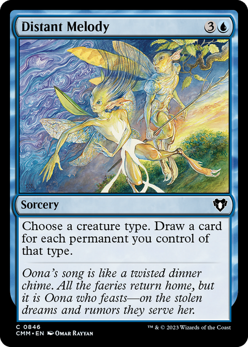 Distant Melody (CMM-846) [Commander Masters] MTG Single Wizards of the Coast