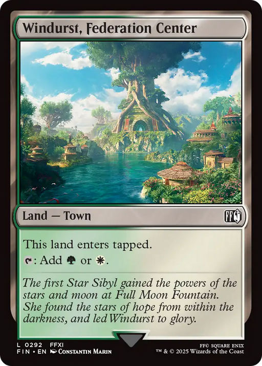 Windurst, Federation Center (FIN-292) [FINAL FANTASY] Foil MTG Single Wizards of the Coast