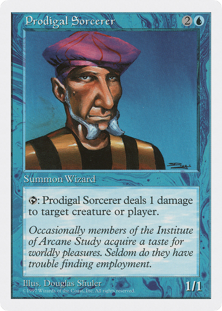 Prodigal Sorcerer (5ED-112) [Fifth Edition] MTG Single Wizards of the Coast
