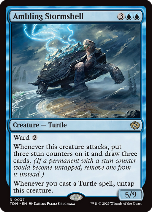 Ambling Stormshell (TDM-037) [Tarkir: Dragonstorm] MTG Single Wizards of the Coast