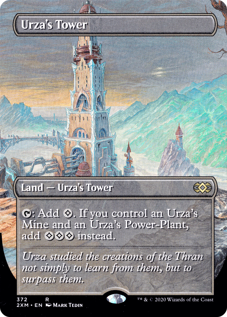 Urza's Tower (2XM-372) [Double Masters] (Borderless) Foil MTG Single Wizards of the Coast