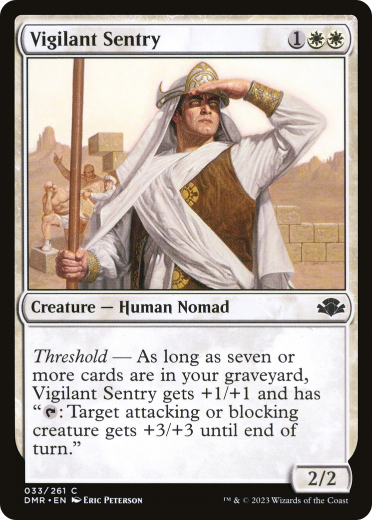 Vigilant Sentry (DMR-033) [Dominaria Remastered] MTG Single Wizards of the Coast