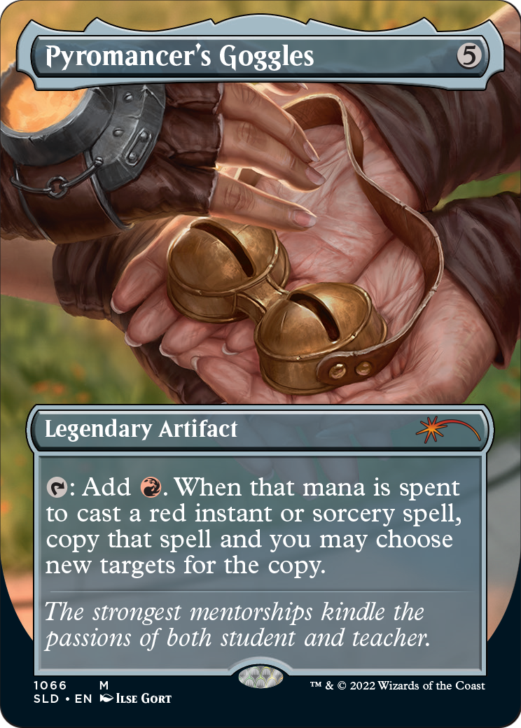Pyromancer's Goggles (SLD-1066) [Secret Lair Drop] (Borderless) Foil