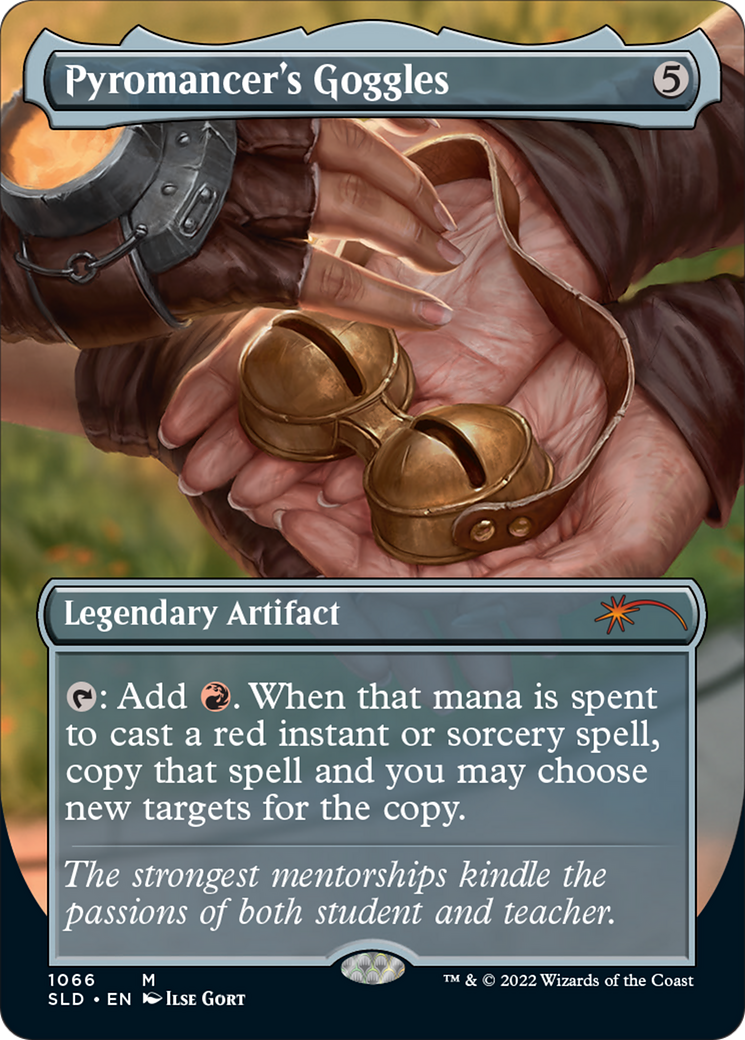 Pyromancer's Goggles (SLD-1066) [Secret Lair] Drop (Borderless) Foil MTG Single Wizards of the Coast
