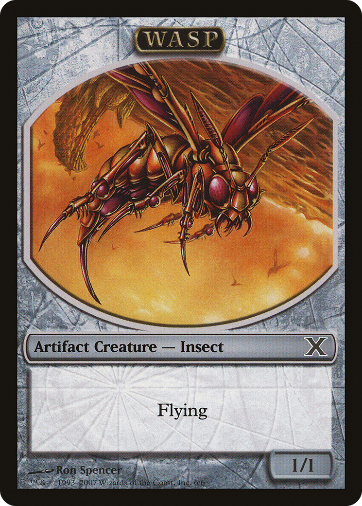 Wasp (10E-006) [Tokens] Tenth Edition Tokens MTG Single Wizards of the Coast