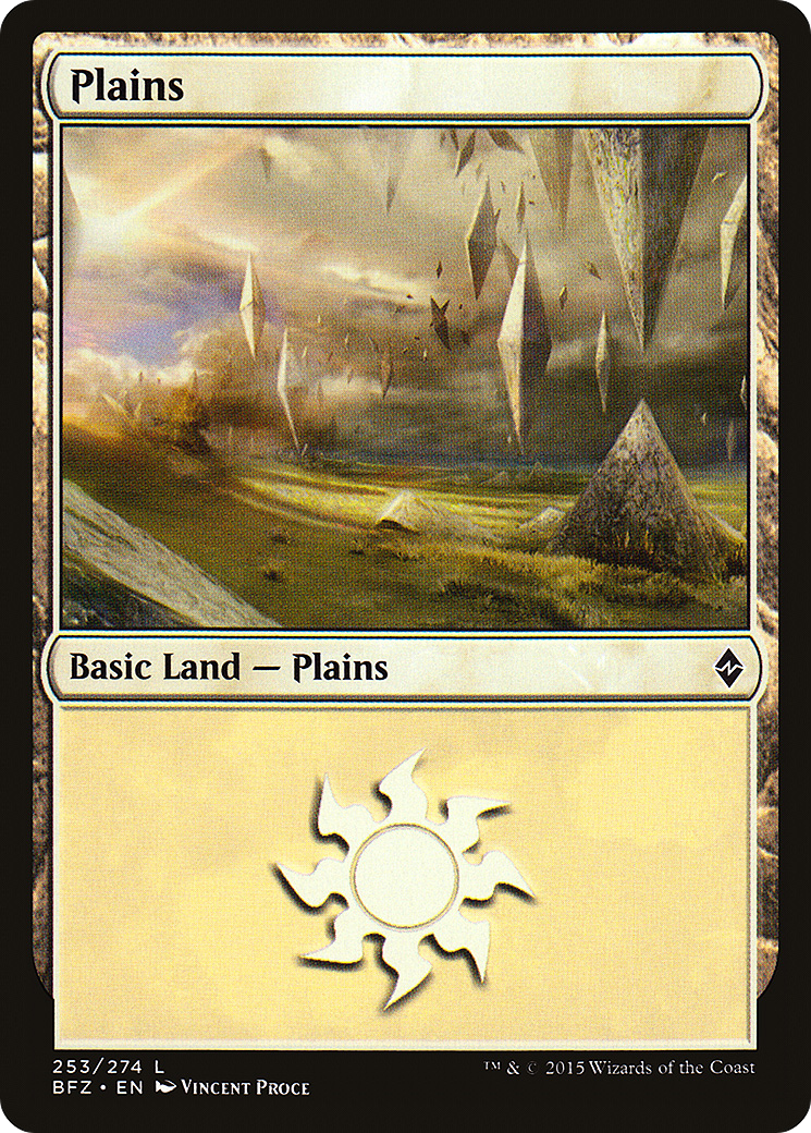 Plains (BFZ-253A) [Battle for Zendikar] MTG Single Wizards of the Coast