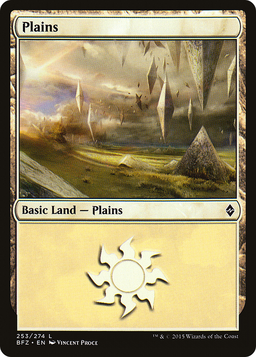 Plains (BFZ-253A) [Battle for Zendikar] MTG Single Wizards of the Coast