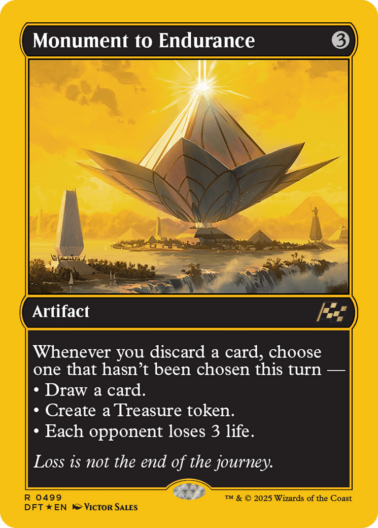 Monument to Endurance (First-Place Foil) (DFT-499) [Aetherdrift] Foil MTG Single Wizards of the Coast