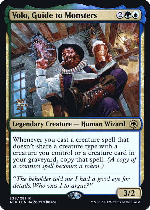 Volo, Guide to Monsters (PRE-238) [Adventures in the Forgotten Realms Promos] Foil MTG Single Wizards of the Coast