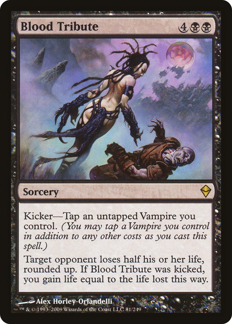 Blood Tribute (ZEN-081) [Zendikar] Foil MTG Single Wizards of the Coast