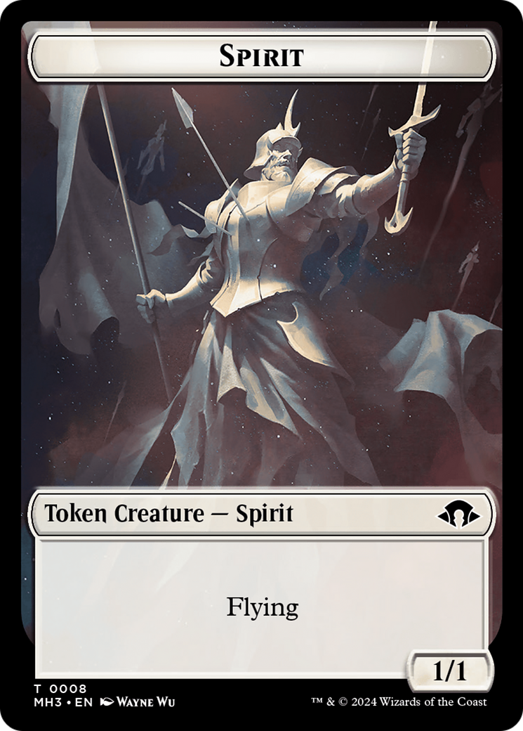 Spirit (0008) // Energy Reserve Double-Sided Token [Tokens] Modern Horizons 3 Tokens MTG Single Magic: The Gathering
