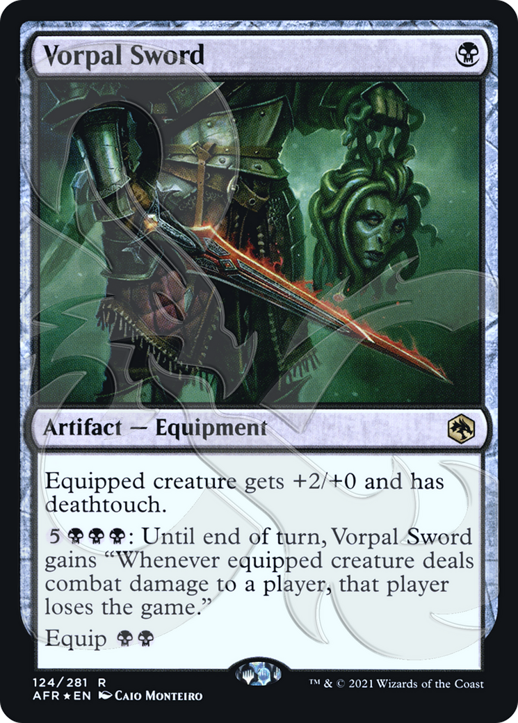 Vorpal Sword (AFR&-124) [Adventures in the Forgotten Realms Promos] Foil MTG Single Wizards of the Coast