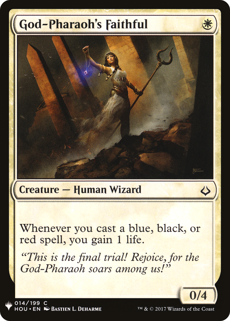 God-Pharaoh's Faithful (LIST-HOU-14) [Mystery Booster] The List MTG Single Wizards of the Coast