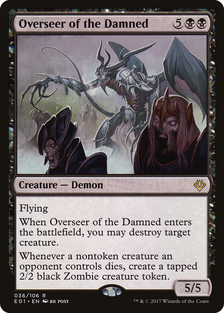 Overseer of the Damned (AC2-036) [Misc] Archenemy: Nicol Bolas MTG Single Wizards of the Coast