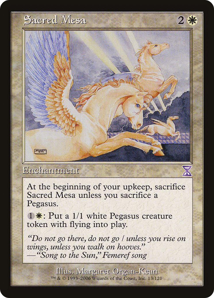 Sacred Mesa (TSB-013) [Time Spiral Timeshifted] MTG Single Wizards of the Coast