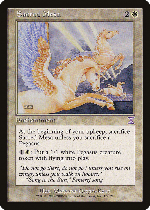 Sacred Mesa (TSB-013) [Time Spiral Timeshifted] MTG Single Wizards of the Coast