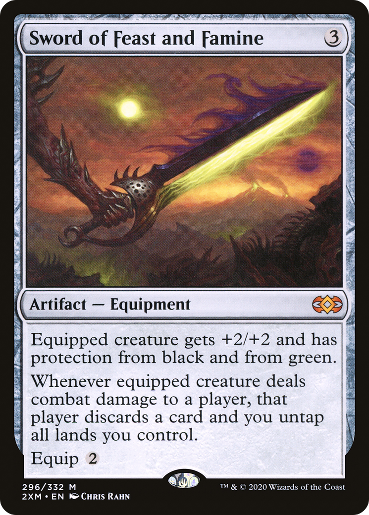Sword of Feast and Famine (2XM-296) [Double Masters] Foil MTG Single Wizards of the Coast