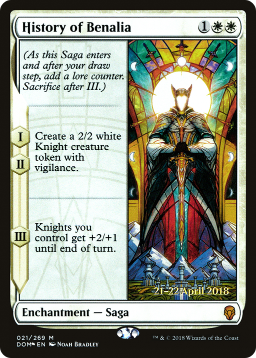 History of Benalia (PRE-021) [Dominaria Promos] Foil MTG Single Wizards of the Coast