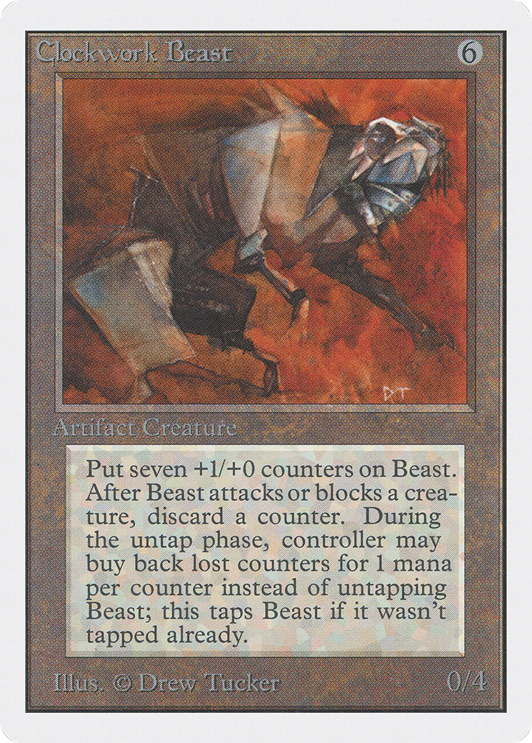 Clockwork Beast (2ED-) [Oldschool] Unlimited Edition MTG Single Wizards of the Coast