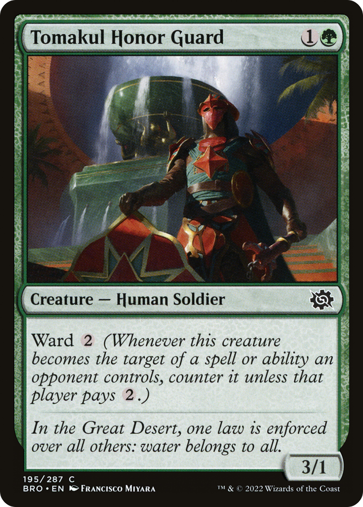 Tomakul Honor Guard (BRO-195) [The Brothers' War] Foil MTG Single Wizards of the Coast