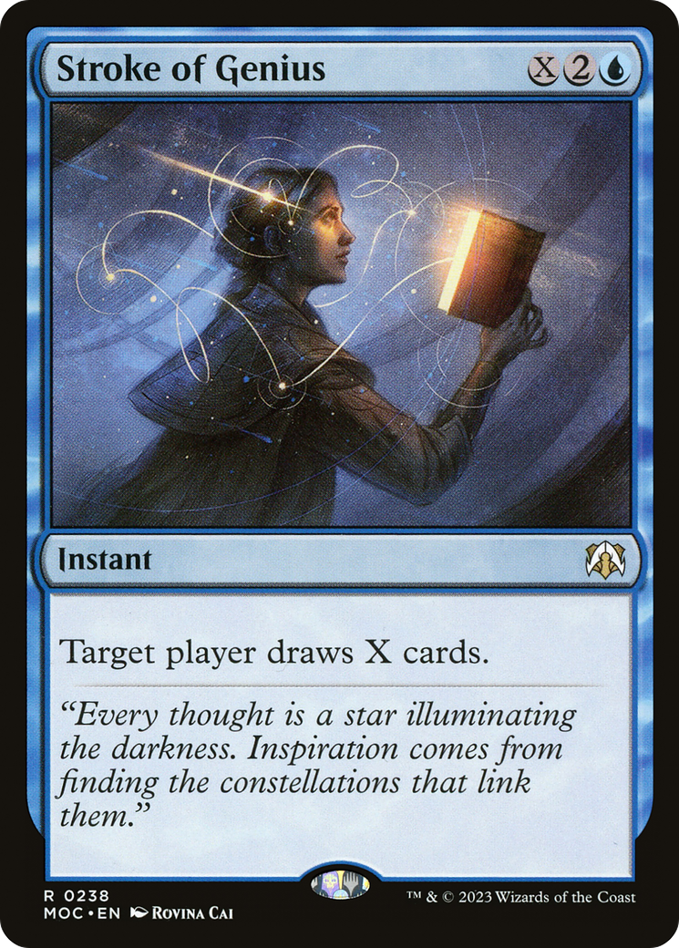 Stroke of Genius (MOC-238) [March of the Machine Commander] MTG Single Wizards of the Coast