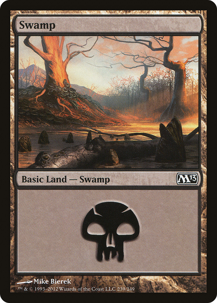 Swamp (M13-239) [Magic 2013] Foil MTG Single Wizards of the Coast