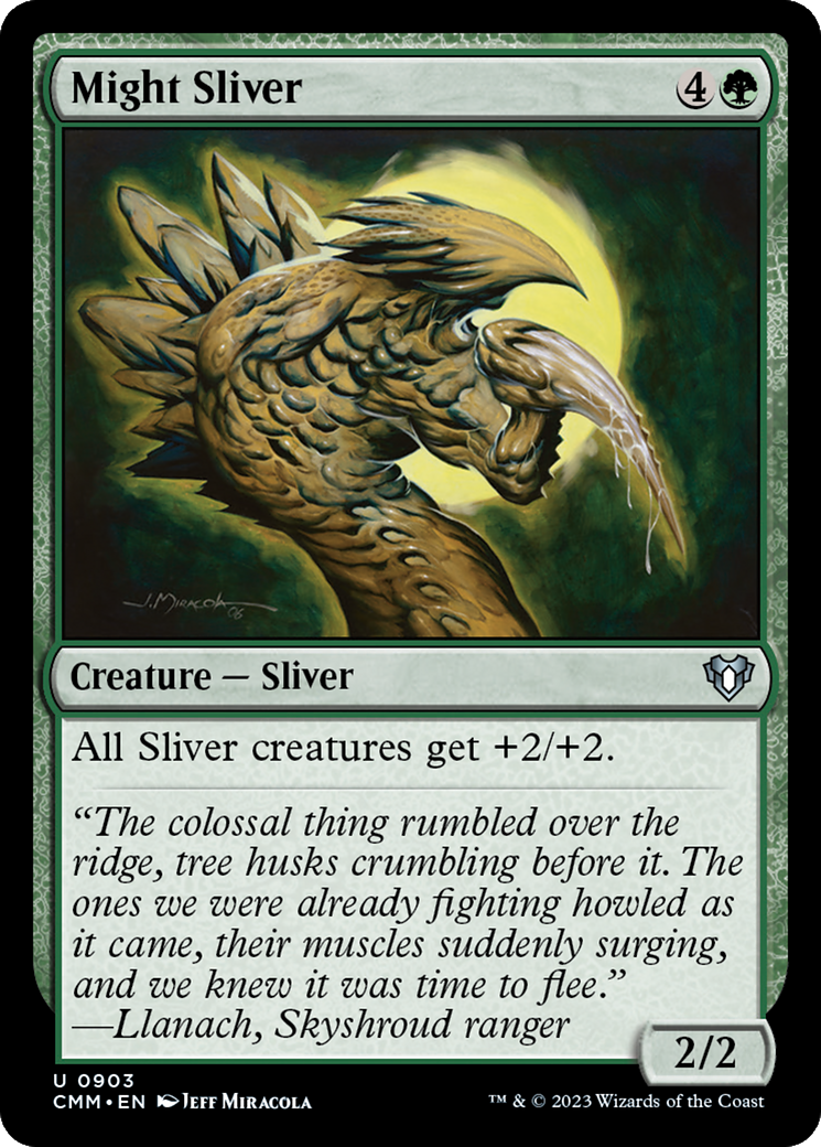 Might Sliver (CMM-903) [Commander Masters] MTG Single Wizards of the Coast