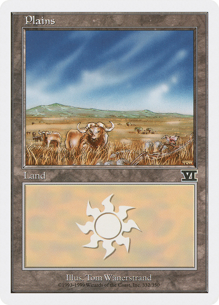 Plains (6ED-332) [Classic Sixth Edition] MTG Single Wizards of the Coast