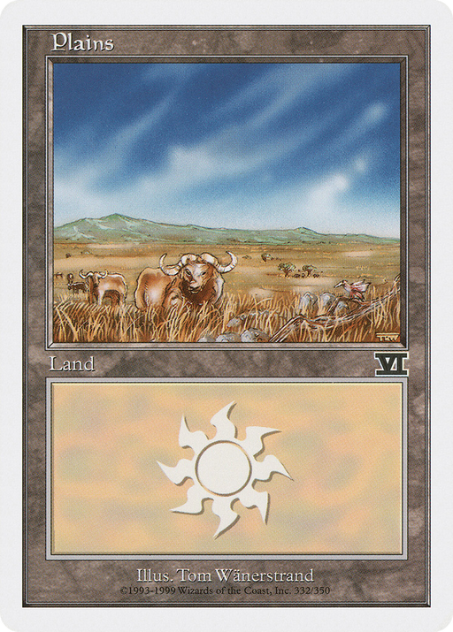 Plains (6ED-332) [Classic Sixth Edition] MTG Single Wizards of the Coast