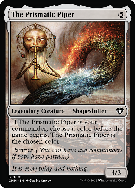The Prismatic Piper (CMM-001) [Commander Masters] Foil MTG Single Wizards of the Coast