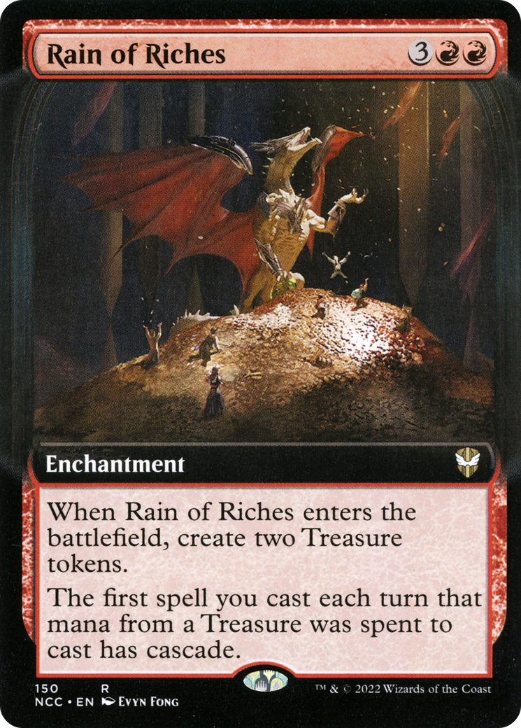 Rain of Riches (NCC-150) [New Capenna Commander] (Extended Art) MTG Single Wizards of the Coast