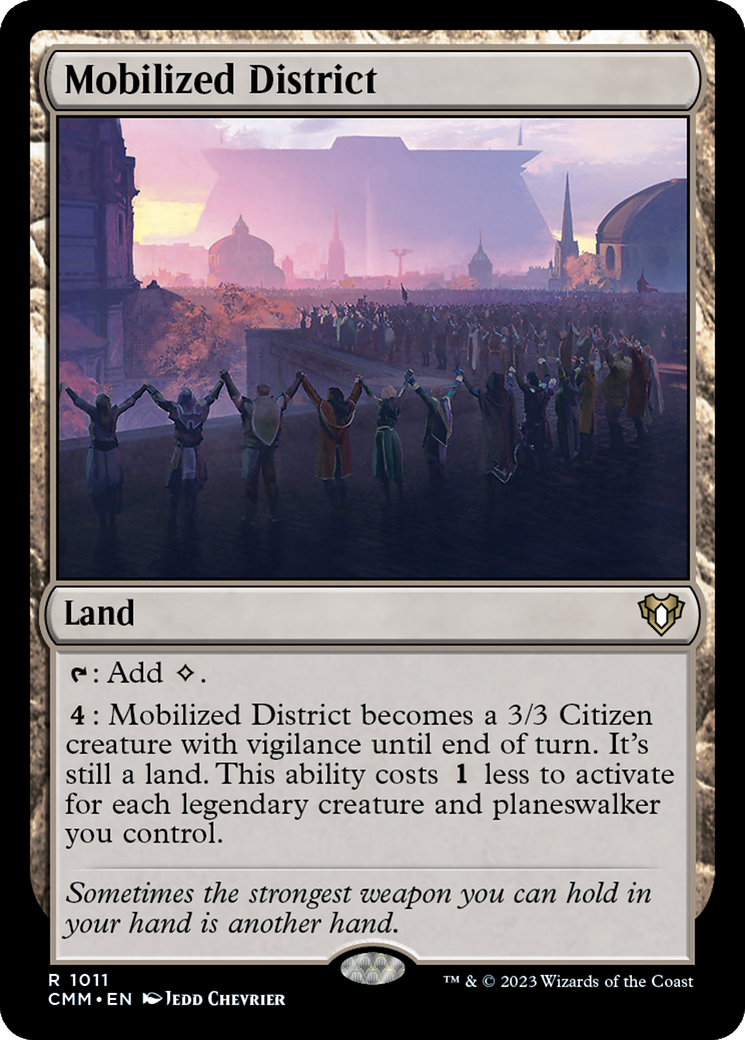Mobilized District (CMM-1011) [Commander Masters] MTG Single Wizards of the Coast