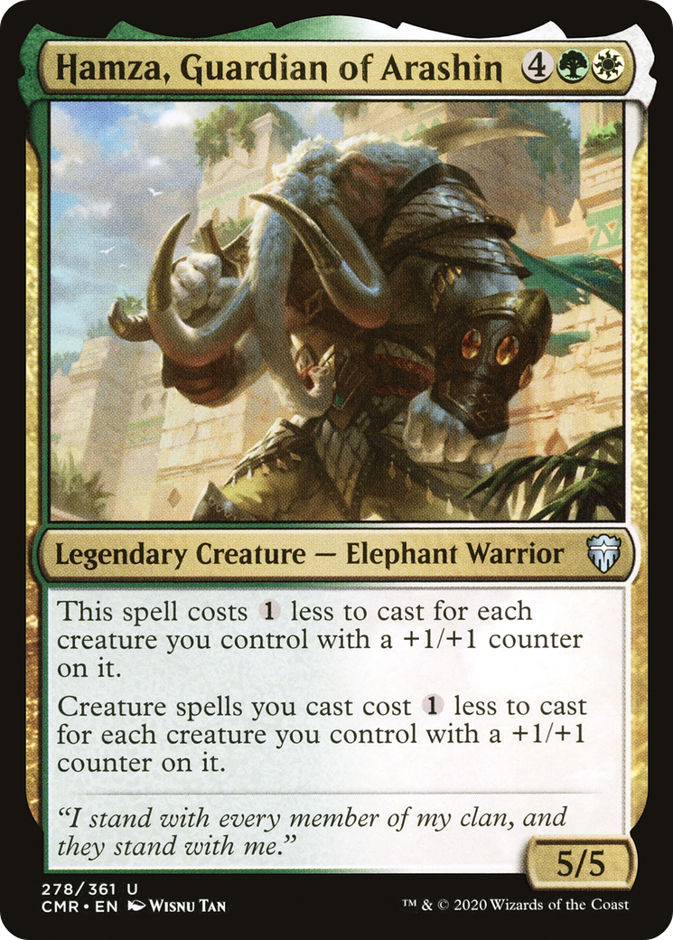 Hamza, Guardian of Arashin (CMR-278) [Commander Legends] Foil MTG Single Wizards of the Coast