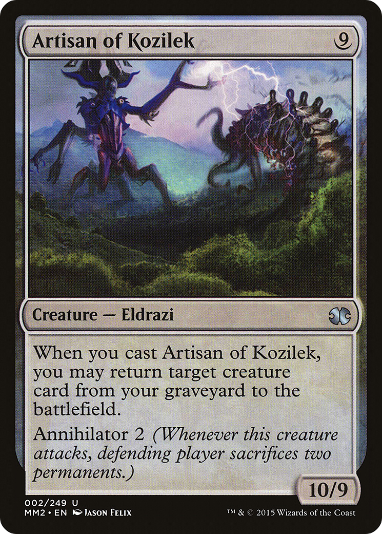 Artisan of Kozilek (MM2-002) [Modern Masters 2015] Foil MTG Single Wizards of the Coast