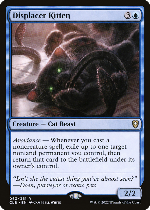 Displacer Kitten (CLB-063) [Commander Legends: Battle for Baldur's Gate] MTG Single Wizards of the Coast