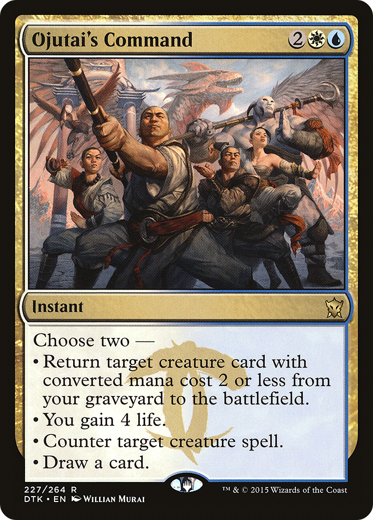 Ojutai's Command (DTK-227) [Dragons of Tarkir] Foil MTG Single Wizards of the Coast