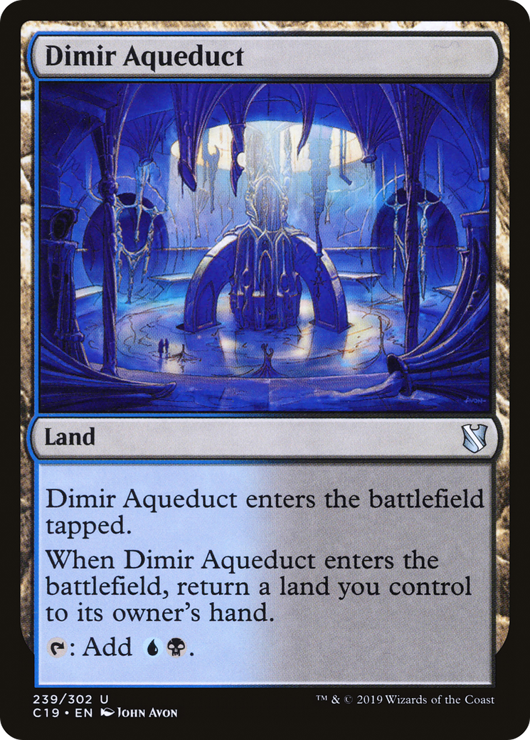 Dimir Aqueduct (C19-239) [Commander 2019] MTG Single Wizards of the Coast