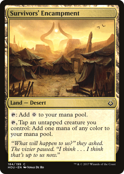 Survivors' Encampment (HOU-184) [Hour of Devastation] Foil MTG Single Wizards of the Coast