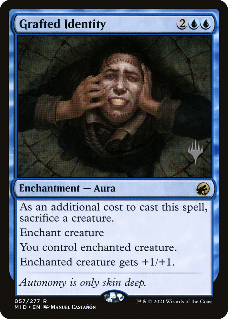 Grafted Identity (PPMID-057) [Innistrad: Midnight Hunt Promos] MTG Single Wizards of the Coast