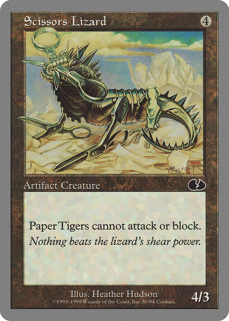 Scissors Lizard (UGL-080) [Unglued] MTG Single Wizards of the Coast