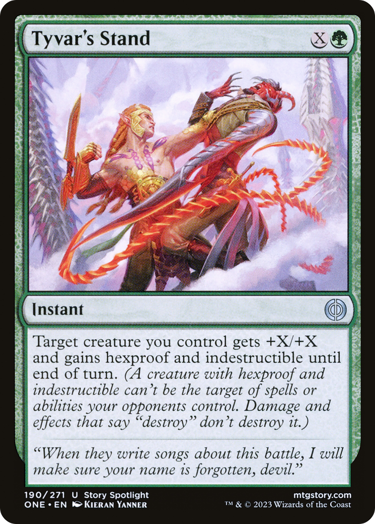 Tyvar's Stand (ONE-190) [Phyrexia: All Will Be One] Foil MTG Single Wizards of the Coast