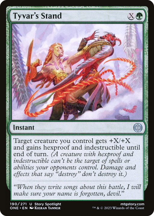 Tyvar's Stand (ONE-190) [Phyrexia: All Will Be One] MTG Single Wizards of the Coast