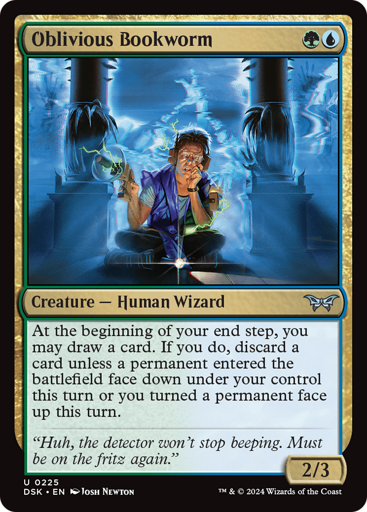 Oblivious Bookworm (0225) (DSK-225) [Duskmourn: House of Horror] MTG Single Wizards of the Coast